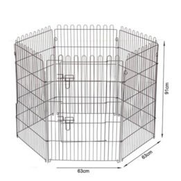 Wire Pet Playpen Metal 6 Panels Outdoor Dog Playpen size 63x 91cm 06-0115 www.petgoodsfactory.com