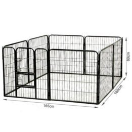 80cm Large Custom Pet Wire Playpen Outdoor Dog Kennel Metal Dog Fence 06-0125 www.petgoodsfactory.com
