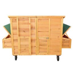 Large Outdoor Wooden Chicken Cage Two Egg Cages Pet Coop Wooden Chicken House www.petgoodsfactory.com