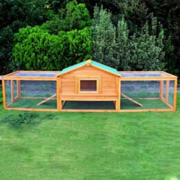 Double Decker Wooden Rabbit Cage Farming Low Cost Pet House www.petgoodsfactory.com