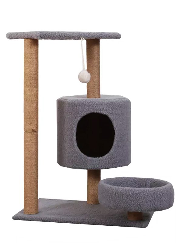 Casas de árvore para gatos de madeira: escaladores de gatos pós-escalada, colher para dormir 06-1174 www.petgoodsfactory.com