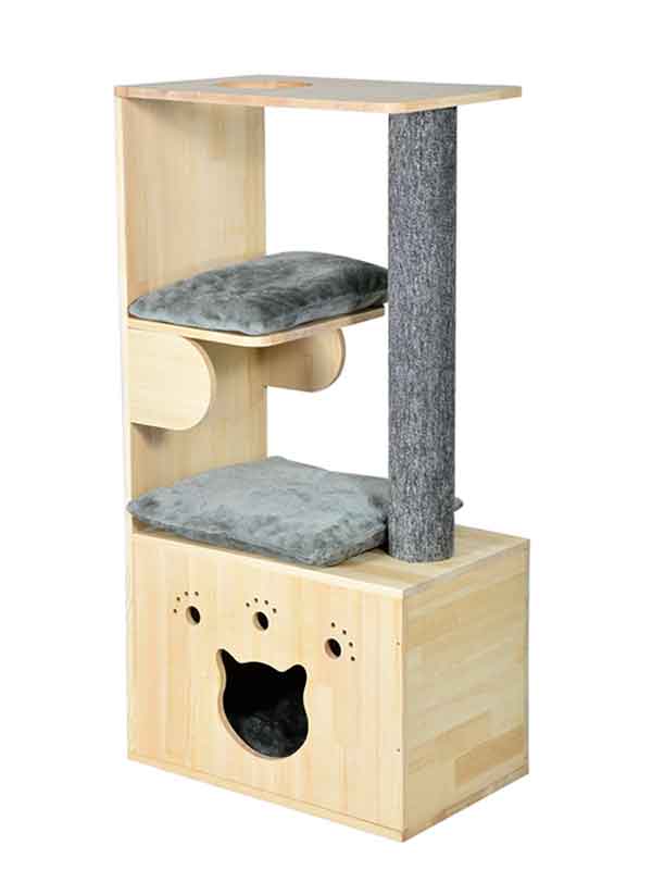 OEM Wooden cat house cat litter scratching post 06-0189