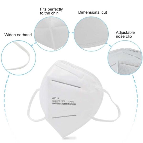 Surgical mask 3ply KN95 face mask n95 facemask n95 mask 06-1440 - Image 3