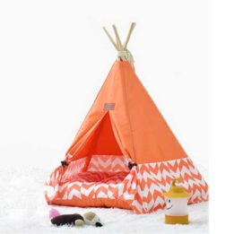 Tent Pet Travel: Cheap Dog Folding Tent Wave Stitching Cotton Canvas House 06-0942 www.petgoodsfactory.com