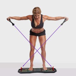Fitness Equipment Multifunction Chest Muscle Training Bracket Foldable Push Up Board Set With Pull Rope www.petgoodsfactory.com