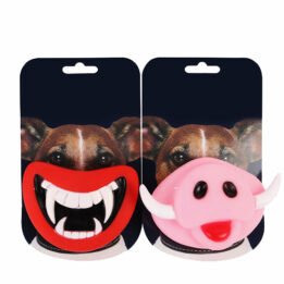 Squeak Chewing Funny Teeth Pig Nose Joke Prank Custom Vinyl Toy Pet Teething Toys For Halloween Toy www.petgoodsfactory.com