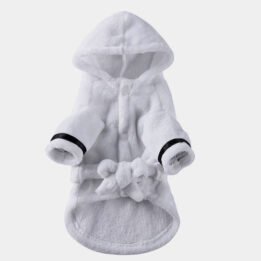 Hotel-style Soft Absorbent 100% Microfiber Pet Dog Bathrobe Albornoz Perro www.petgoodsfactory.com