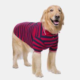 Pet Clothes Thin Striped POLO Shirt Two-legged Summer Clothes 06-1011-1 www.petgoodsfactory.com