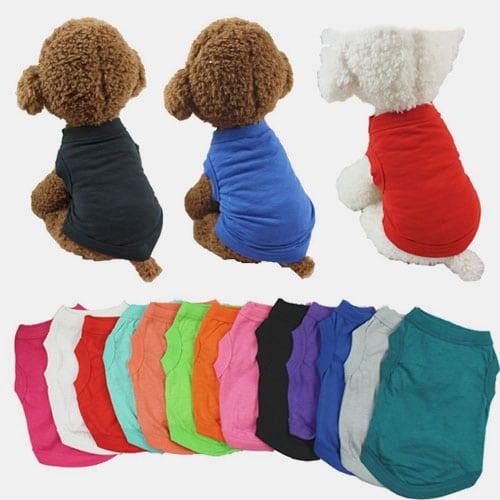 Wholesale Multicolor Pet Clothes Custom Pure Cotton Dog Clothes 06-0205 Dog Clothes: Shirts, Sweaters & Jackets Apparel