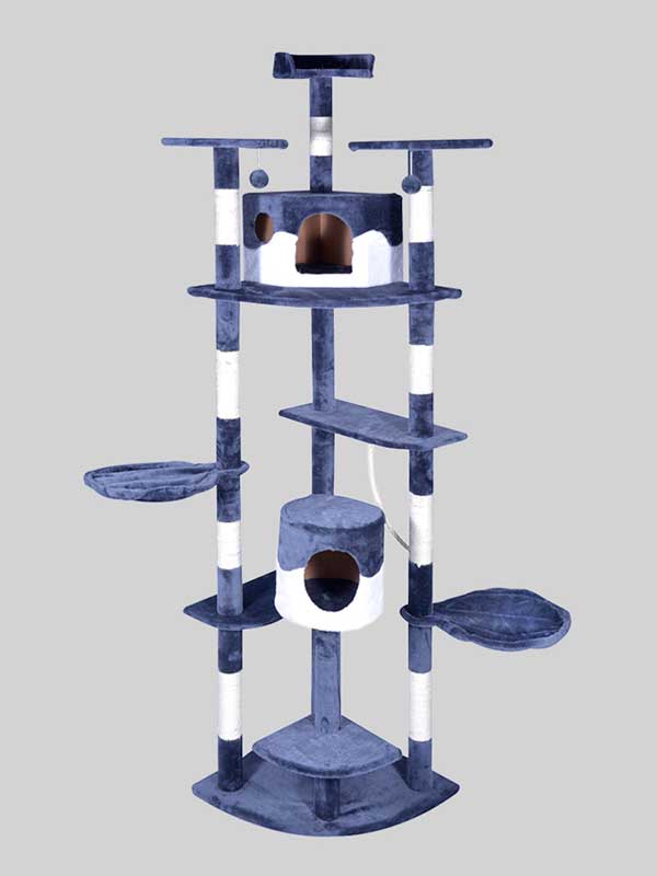 Árbol del gato del árbol del rascador del gato de la torre del gato de lujo al por mayor del OEM 06-0002