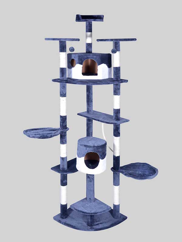 OEM Wholesale High Quality Pet Manufacturer Stock Luxury Cat Tower Cat Scratcher Tree 06-0002 www.petgoodsfactory.com