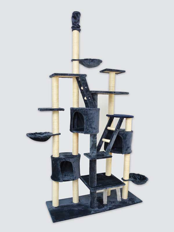 Plataforma de juego para gatos con árbol para gatos grandes de sisal multicapa de lujo www.petgoodsfactory.com