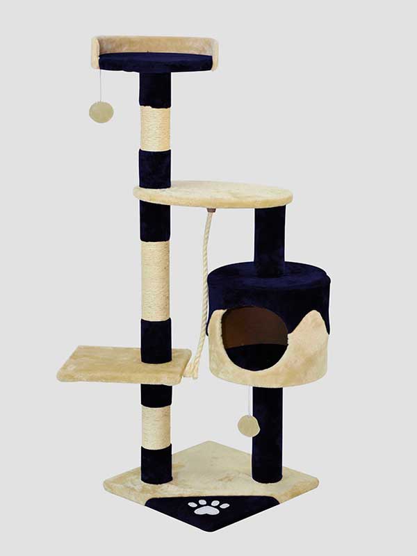 Poste moderno del rasguño del gato del árbol de la felpa de la cuerda del sisal de la venta al por mayor del OEM www.petgoodsfactory.com