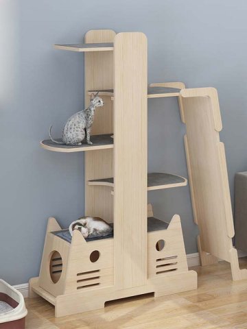 Modern Cat Tree with Multiple Platforms