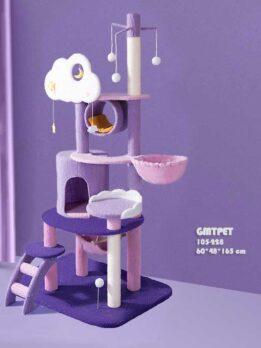 Cat tree post wholesale OEM moonlight cat climbing frame cat tree paradise 105-228