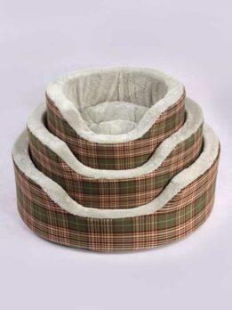 Coral velvet striped plaid simple wind upscale comfortable dog kennel sofa nest pet supplies106-33008 www.petgoodsfactory.com