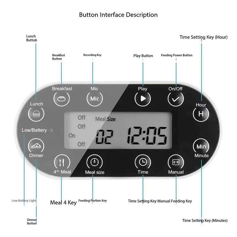 Wholeasle Amazon food feeder double meal feeder pet smart feeder