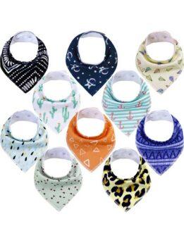 Autumn and winter baby drool napkin triangle napkin cotton printed baby eating bib baby products 118-37009 www.petgoodsfactory.com