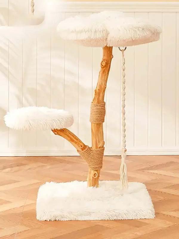 OEM natural trunk cat scratching post sisal wool cat tree 105-44025