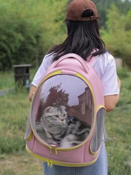 Oxford Transparent Pet Bag Cat bag Backpack 103-45096 www.petgoodsfactory.com