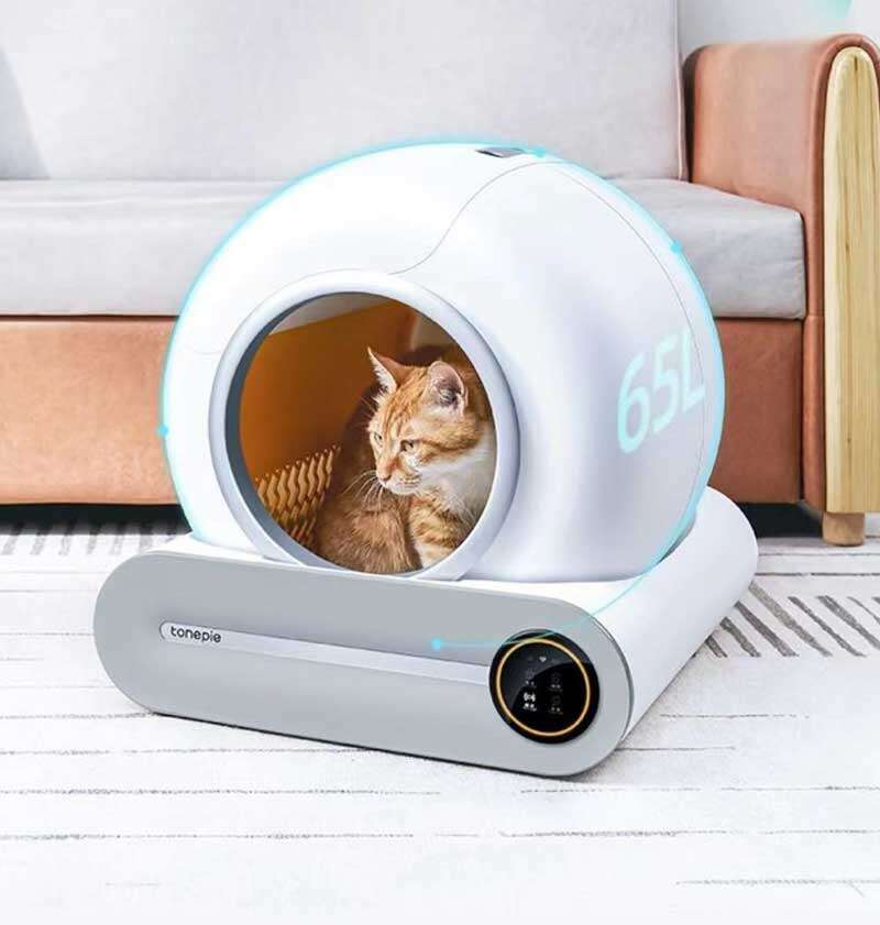 Wholesale APP Control Intelligent Smart Self Cleaning Litter Box for Cats Automatic Cat Toilet Litter Box 116-5903 Pet Products Factory, OEM Manufacturer, Supplier, Agent www.petgoodsfactory.com Smart Cat litter box, Cat Litter Box, Cat Litter Box & Accessories, Cat Litter Box And Accessories