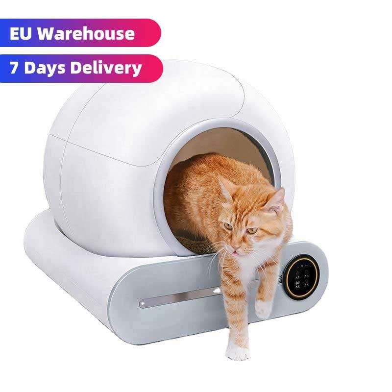 Wholesale APP Control Intelligent Smart Self Cleaning Litter Box for Cats Automatic Cat Toilet Litter Box 116-5903 Pet Products Factory, OEM Manufacturer, Supplier, Agent www.petgoodsfactory.com Smart Cat litter box, Cat Litter Box, Cat Litter Box & Accessories, Cat Litter Box And Accessories