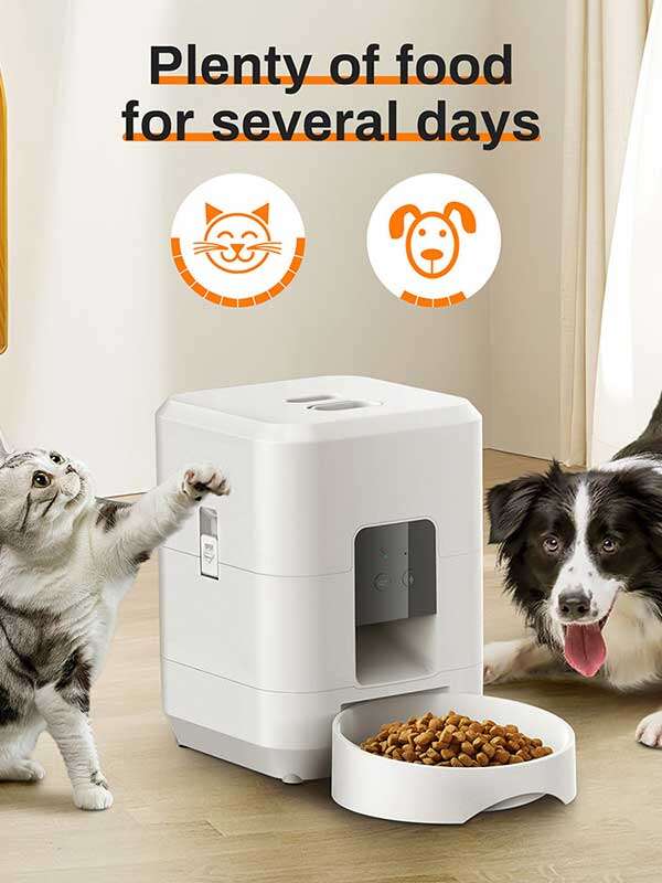 Wholesale OEM 2L White Pet Cat Dog Smart Feeder Product direct Pet products factory Manufacturer and Supplier Agent 131-23508 Pet Products Factory, OEM Manufacturer, Supplier, Agent www.petgoodsfactory.com Wholeasle Amazon food feeder double meal feeder pet smart feeder