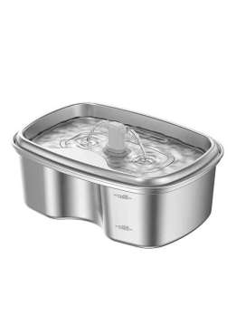 Wholesale OEM 2L rhomboid Stainless Steel Pet Water Dispenser Cat Water Feeder Dog Water Dispenser 120-3307 Pet Products Factory, OEM Manufacturer, Supplier, Agent www.petgoodsfactory.com OEM ODM Wholesale stainless steel pet cat dog water dispenser Fountain